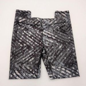 Sequin Print Crop Leggings